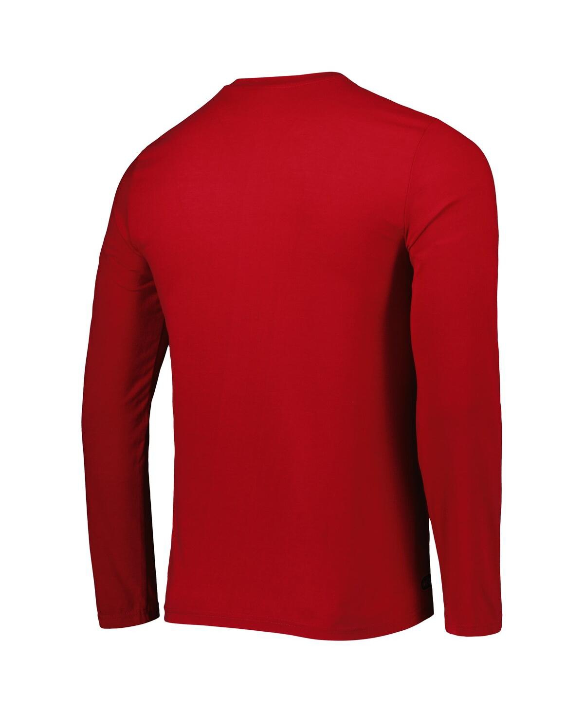 Shop New Era Men's  Red Tampa Bay Buccaneers Combine Authentic Home Stadium Long Sleeve T-shirt