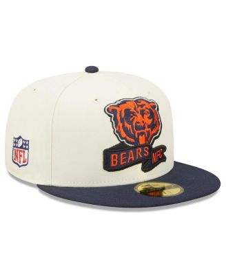 Men's New Era Cream, Navy Chicago Bears 2022 Sideline 59FIFTY Fitted ...