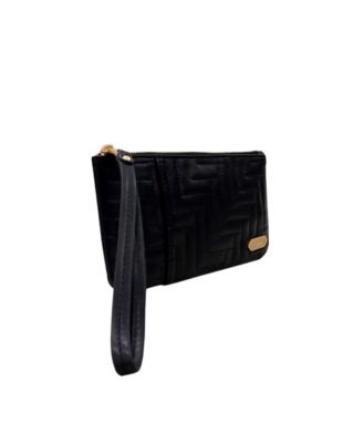Women's Signature Quilt Zip Pouch Wristlet Wallet