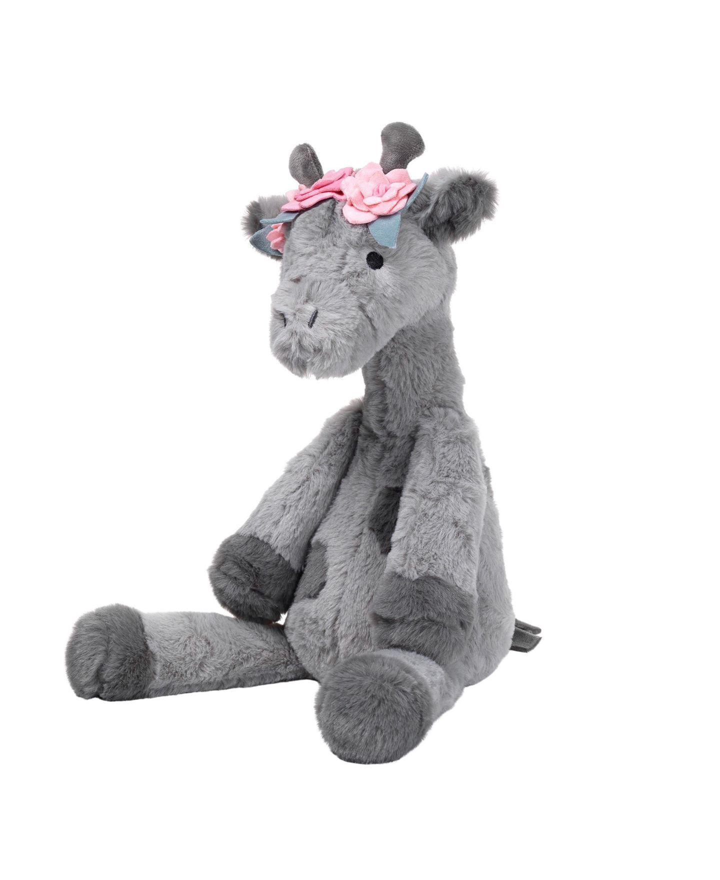 Детская мягкая игрушка Lambs & Ivy Giraffe Skylar 12" High-Pile Minky Plush, цвет: Серый — фото 2