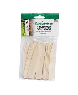 Qty 20 - 4" Coated White Wood Bedding Labels