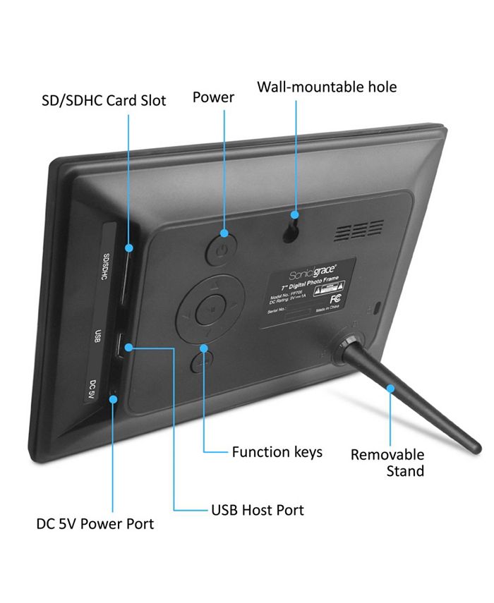 Eco4Life 7" Digital Photo Frame with Remote Control Macy's