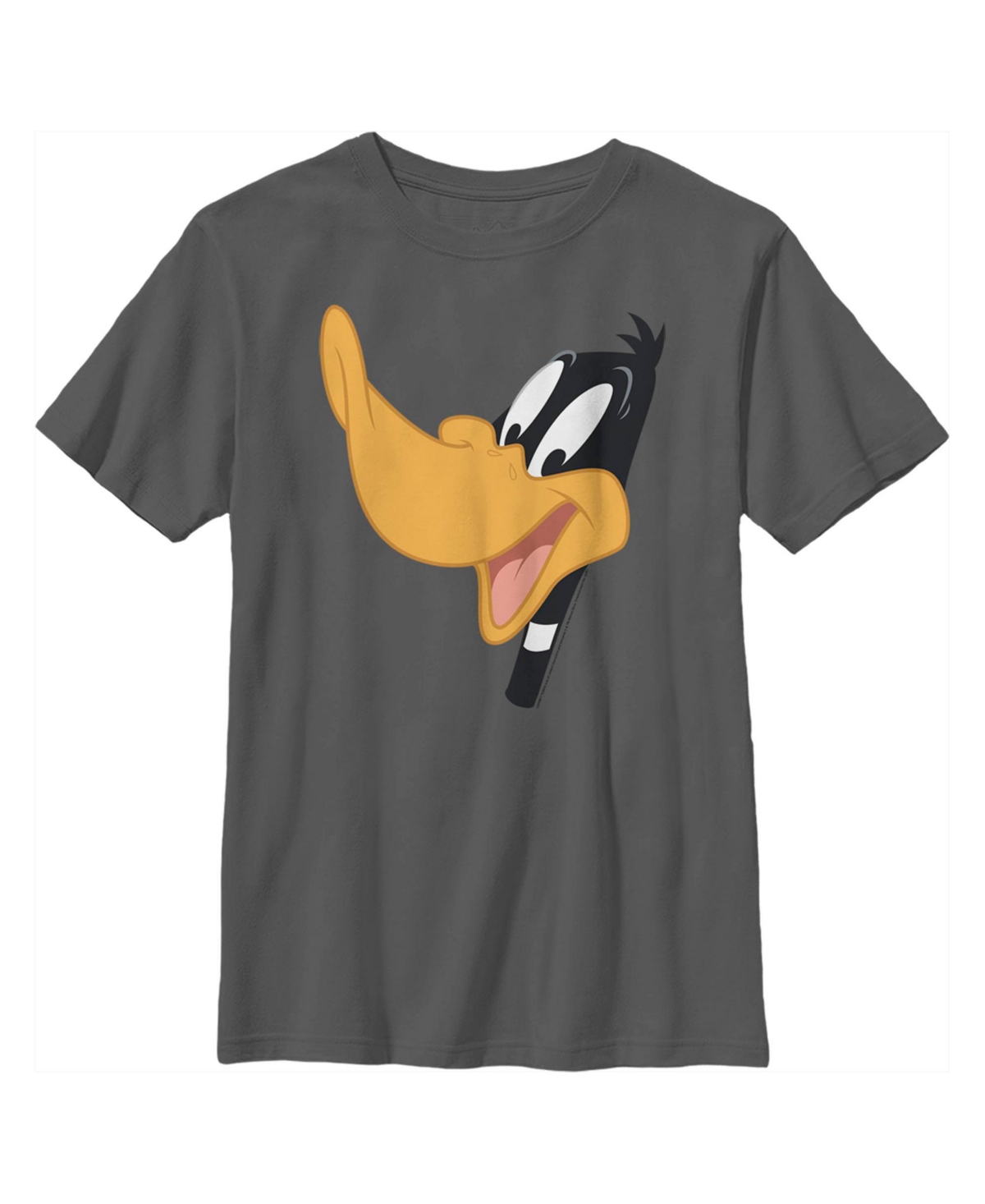 Warner Bros Kids' Boy's Looney Tunes Daffy Duck Smile Child T-shirt In Charcoal