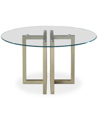 Emila Round Glass Dining Table, Created for Macy's