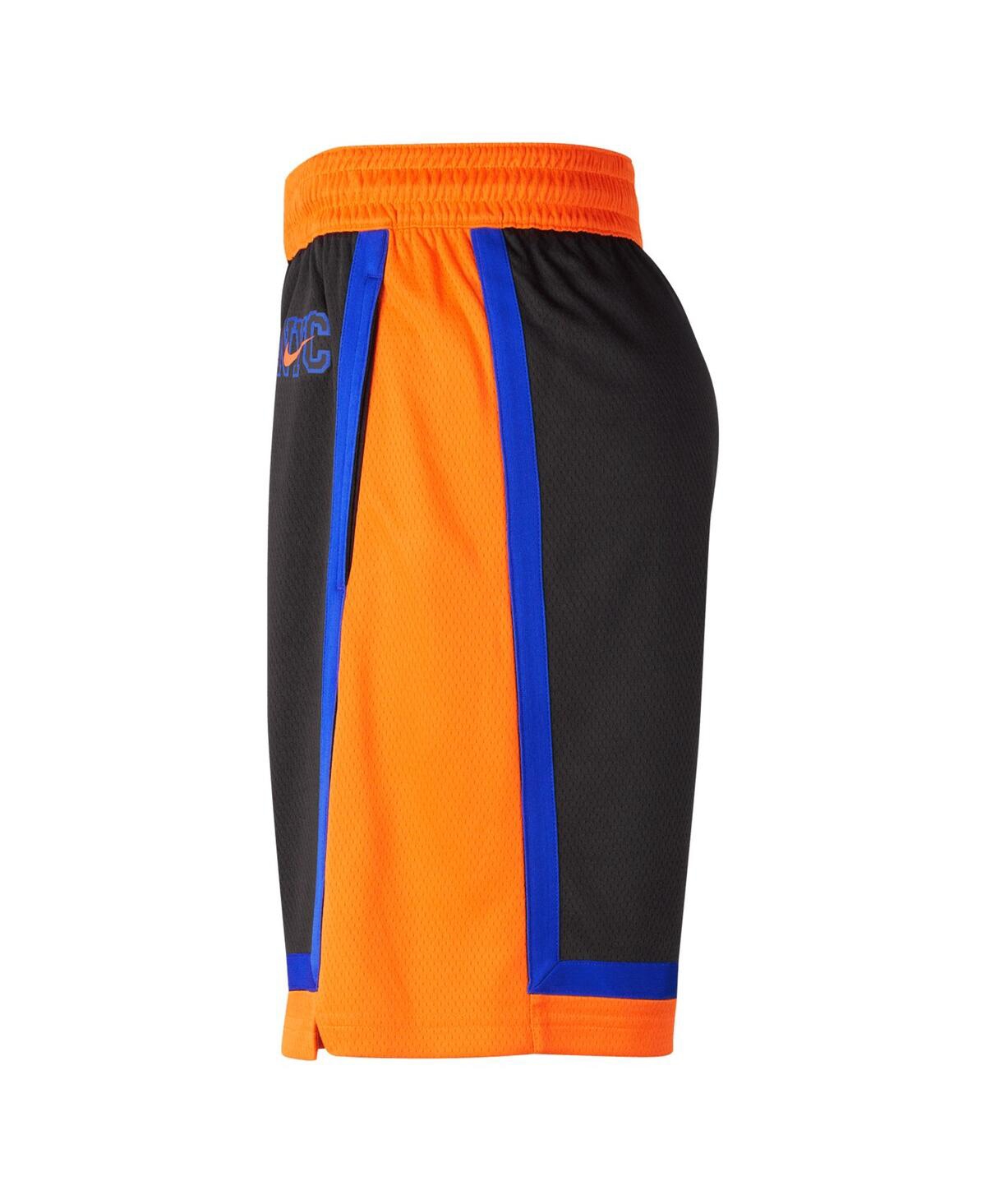 Shop Nike Men's  Black New York Knicks 2022/23 City Edition Swingman Shorts