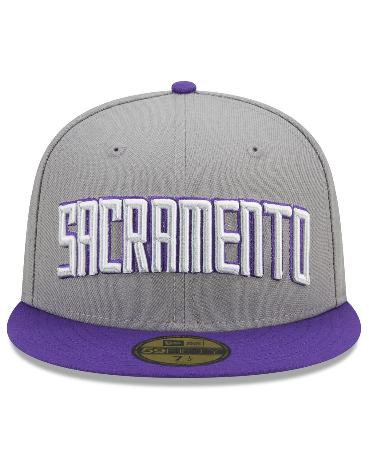 Men's New EraSacramento Kings 2022/23 City Edition Official 59FIFTY Fitted Hat - Purple