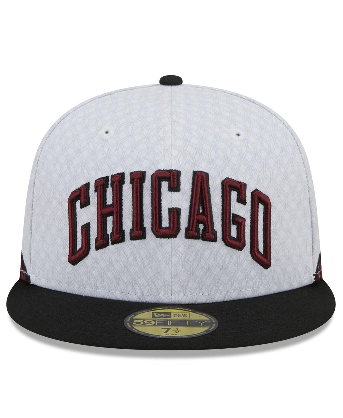 Shop New Era Men's  Black Chicago Bulls 2022/23 City Edition Official 59fifty Fitted Hat