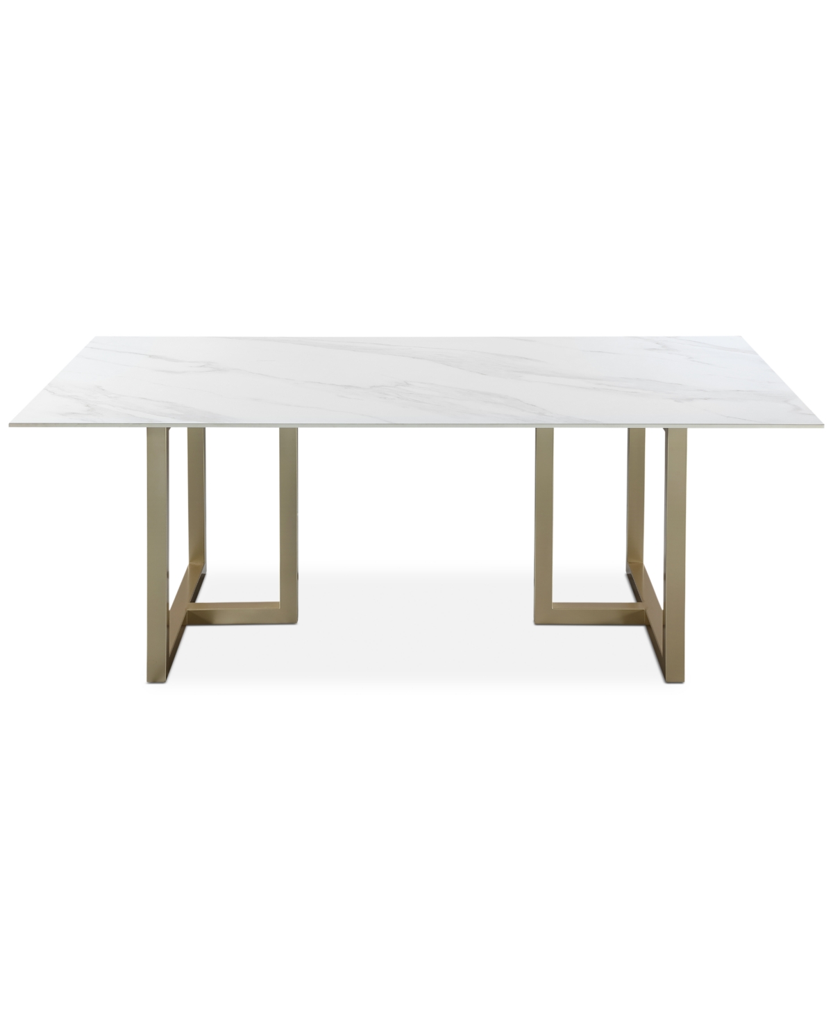 Macy's 7 Pc. Dining Set (emila Rectangular Table & 6 Korder Chairs), Created For  In Sand