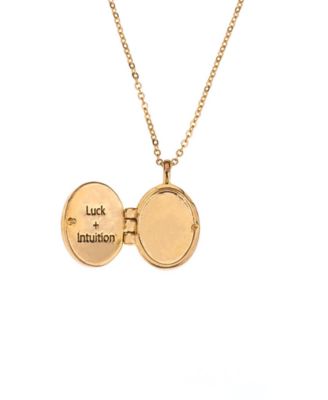 Stone Locket Necklace