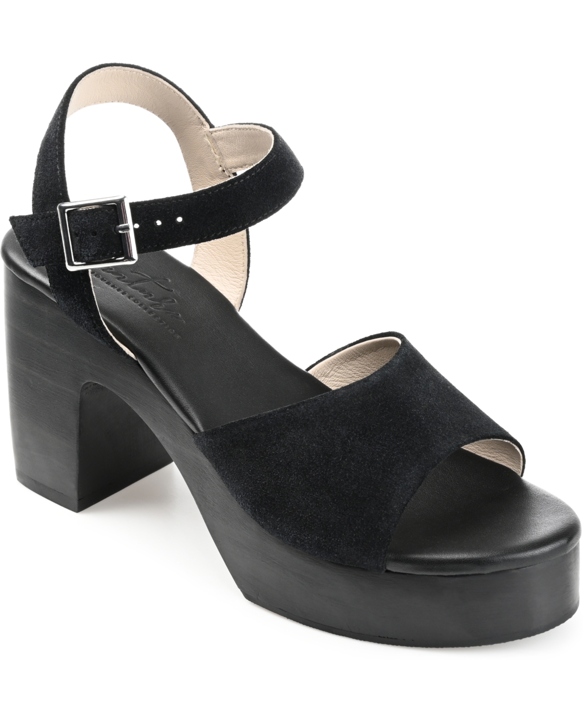 Shop Journee Signature Women's Katana Platform Sandals In Black