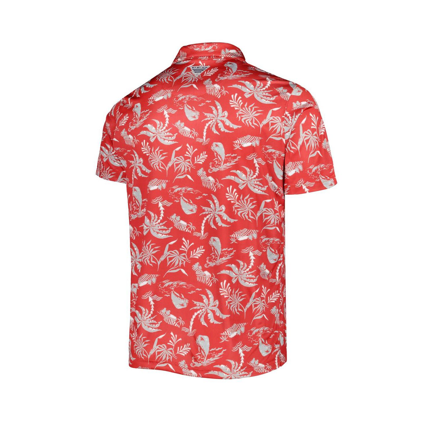Men's Scarlet Ohio State Buckeyes Super Terminal Tackle Omni-Shade Polo Shirt