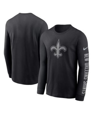 Nike Men's Black New Orleans Saints RFLCTV Name And Logo T-shirt - Macy's