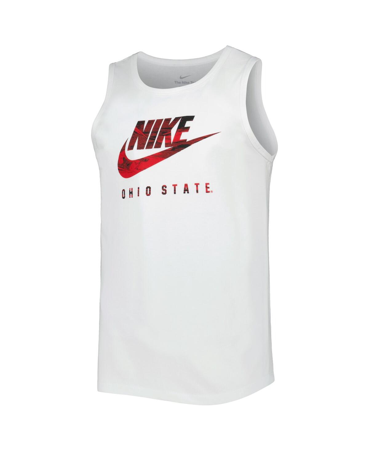 Shop Nike Men's  White Ohio State Buckeyes Spring Break Futura Performance Tank Top