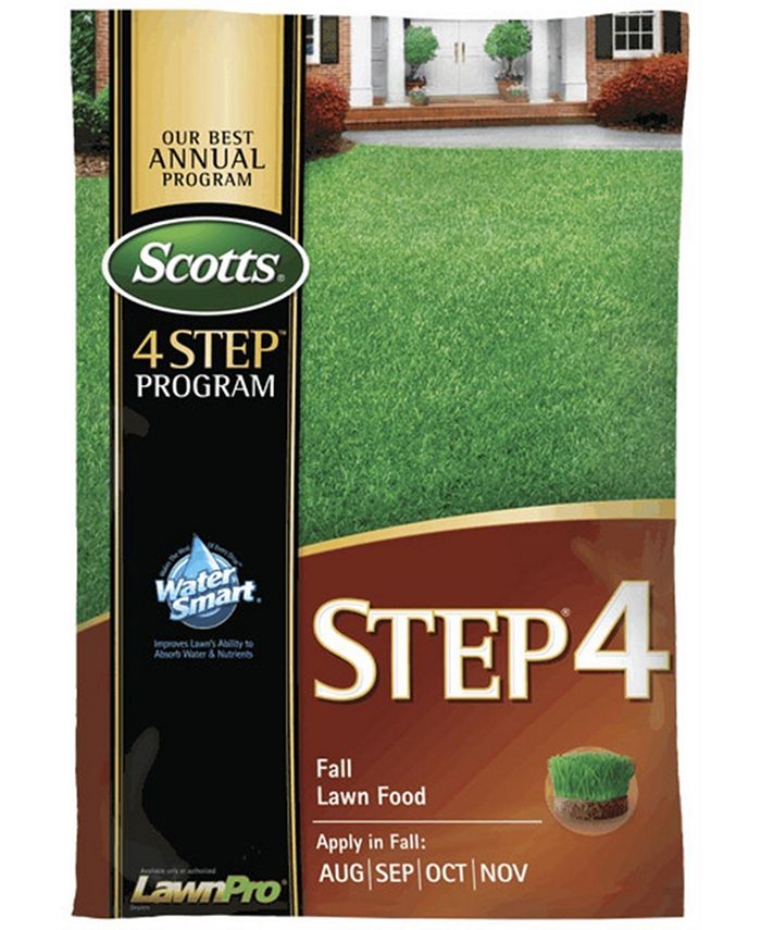 Scotts Step 4 Fall Lawn Food, 5,000 Sq. Ft. & Reviews - Lawn & Garden ...