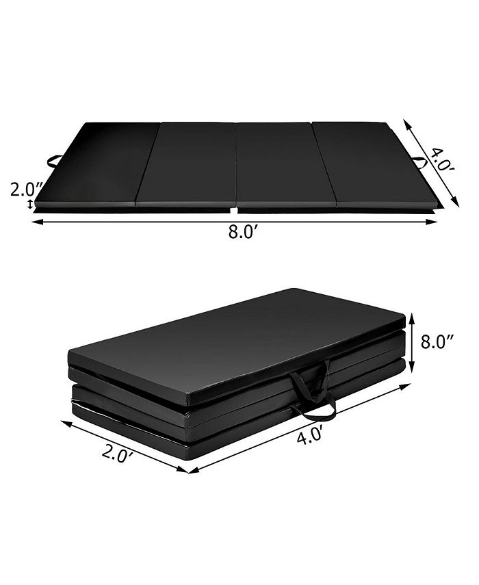 Costway 4'x8'x2" Folding Gymnastic Tumbling Mat Macy's