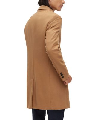 Hugo Boss Men's Slim-Fit Virgin-Wool Blend Coat - Macy's