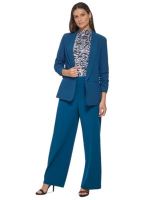 macy's womens plus size pants suits