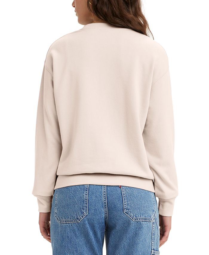 Levi's Women's Standard Fleece Crewneck Sweatshirt - Macy's