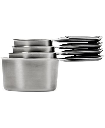PADERNO Stainless Steel Measuring Cups with Magnetic Handle, 4-pc