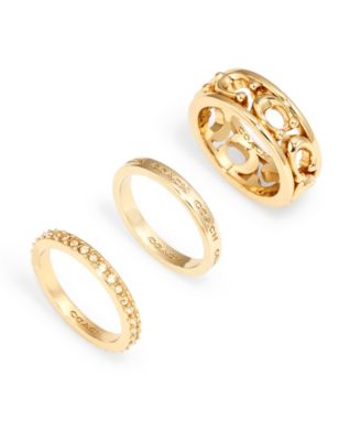 Signature Openwork Ring Set, 3 Pieces