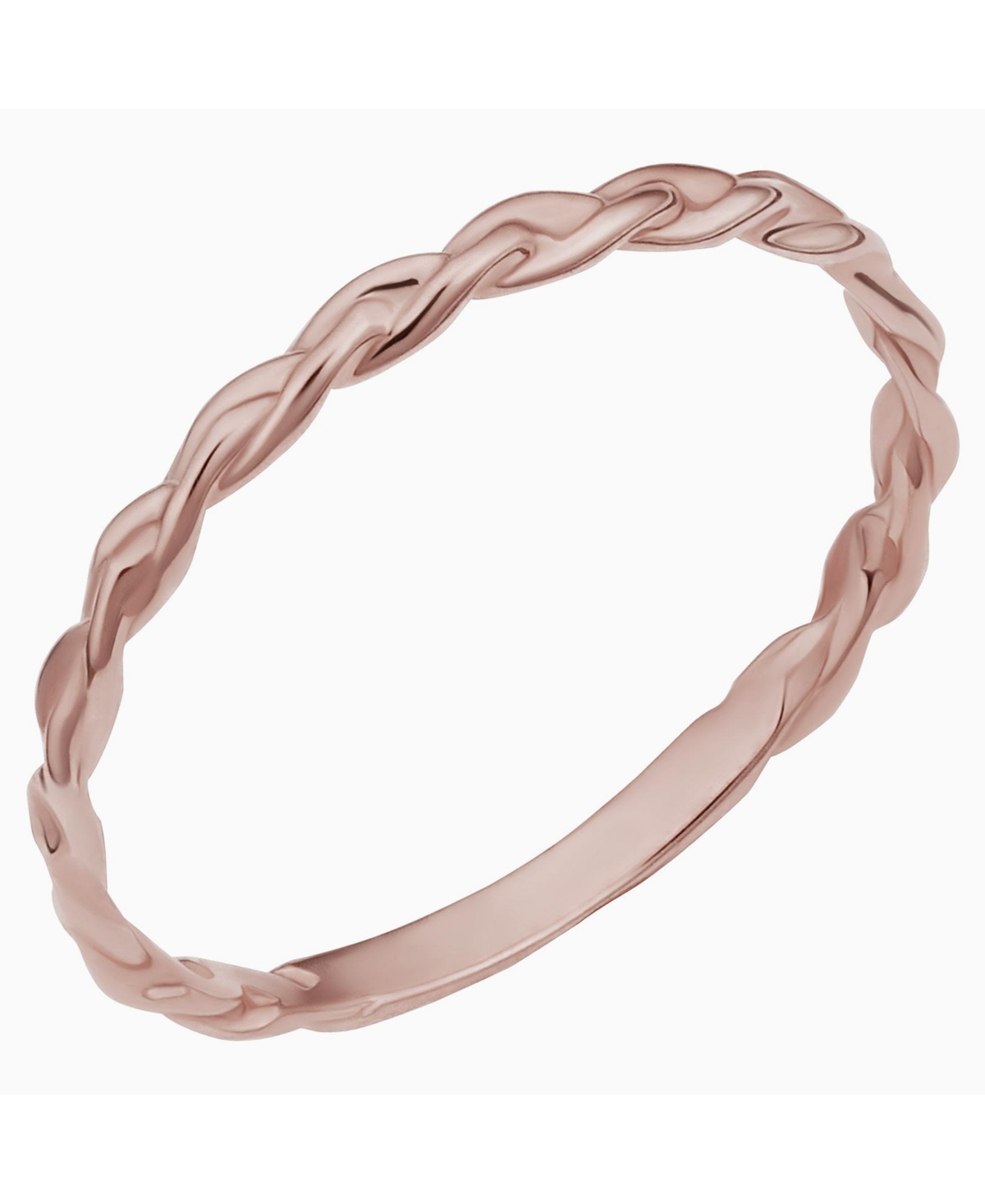Oradina Caesar Stack Ring In 14k Yellow Gold, 14k White Gold Or 14k Rose Gold- 6 Inches In White Gold
