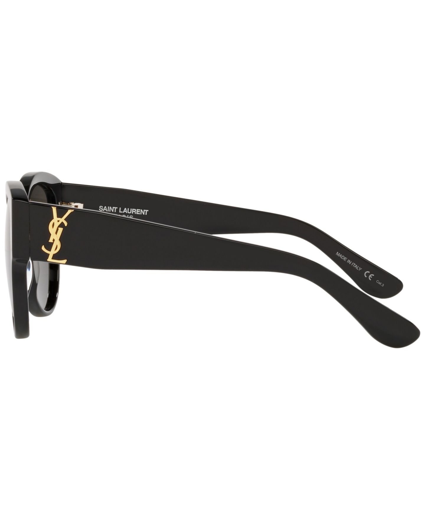 Солнцезащитные очки Saint Laurent Unisex Sunglasses, SL M3, цвет: Чёрный — фото 6