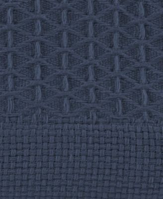 Baird Solid Cotton Dobby Reversible Blanket, Full/Queen