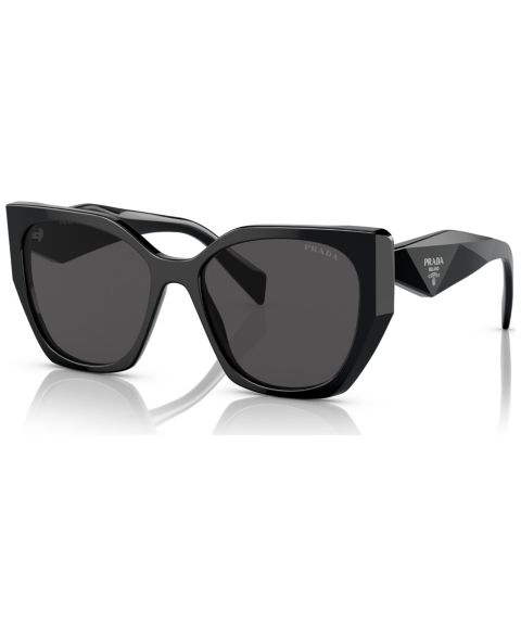 Женские солнцезащитные очки PRADA Low Bridge Round Sunglasses, PR 19ZS, цвет: Чёрный