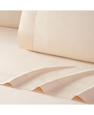 Linen and Eucalyptus Lyocell Queen Sheet Set, 1 Flat Sheet, 1 Fitted Sheet, 2 Pillowcases, Classic Linen Look, Modern Tencel Linen Blend For Moisture Wicking and Cooling, Soft and Breathable Sheets