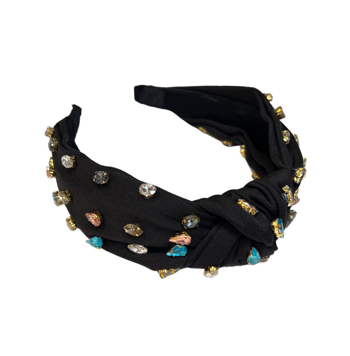 Headbands Of Hope Traditional Knot Headband - Black Gem For Girls