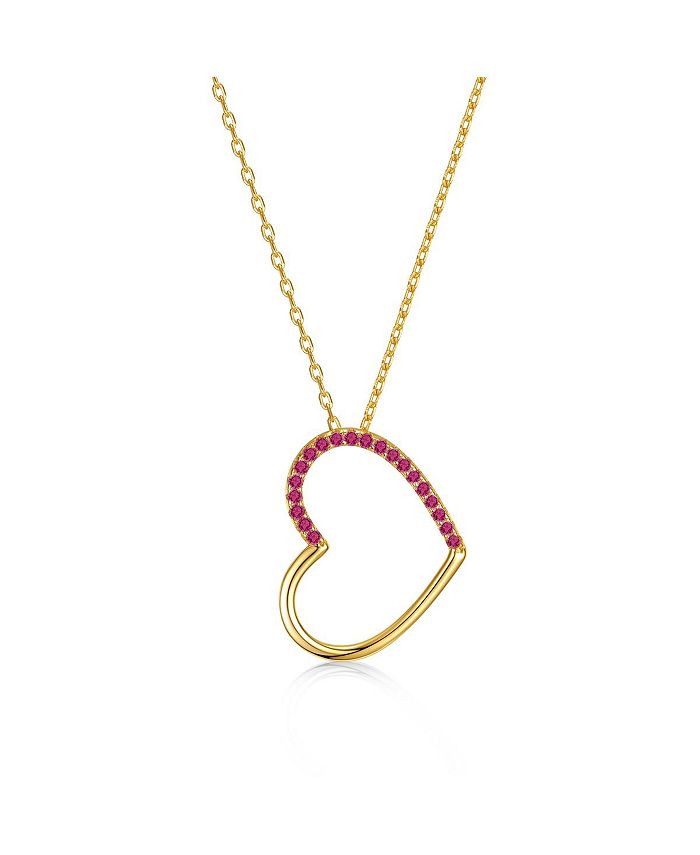Genevive jewelry heart necklace Clearance
