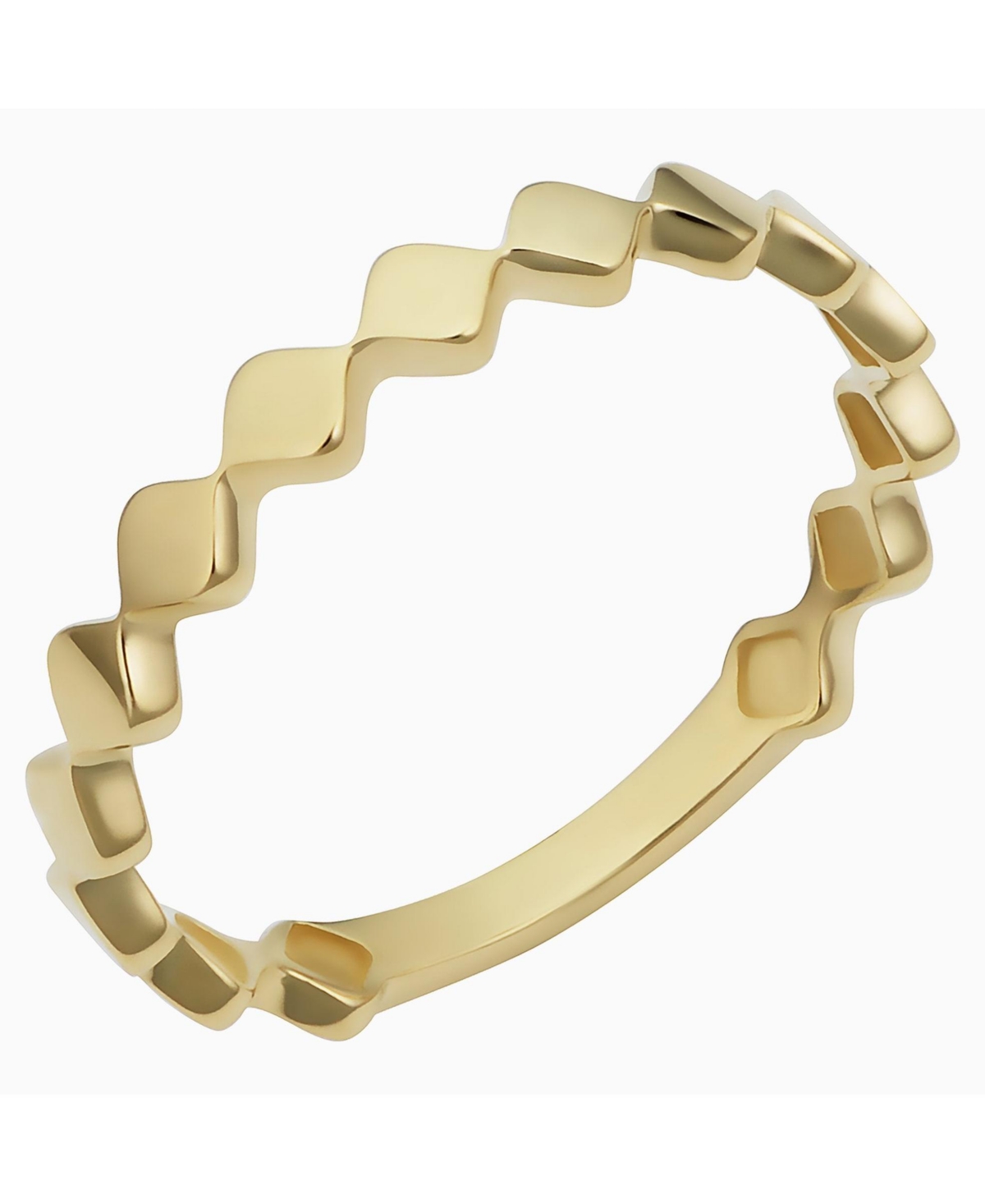 Oradina Women's 14k Yellow Solid Gold Art Deco Ring In Yellow Gold