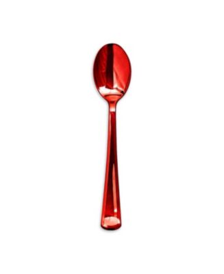 Shiny Metallic Red Plastic Spoons (600 Spoons) - Macy's