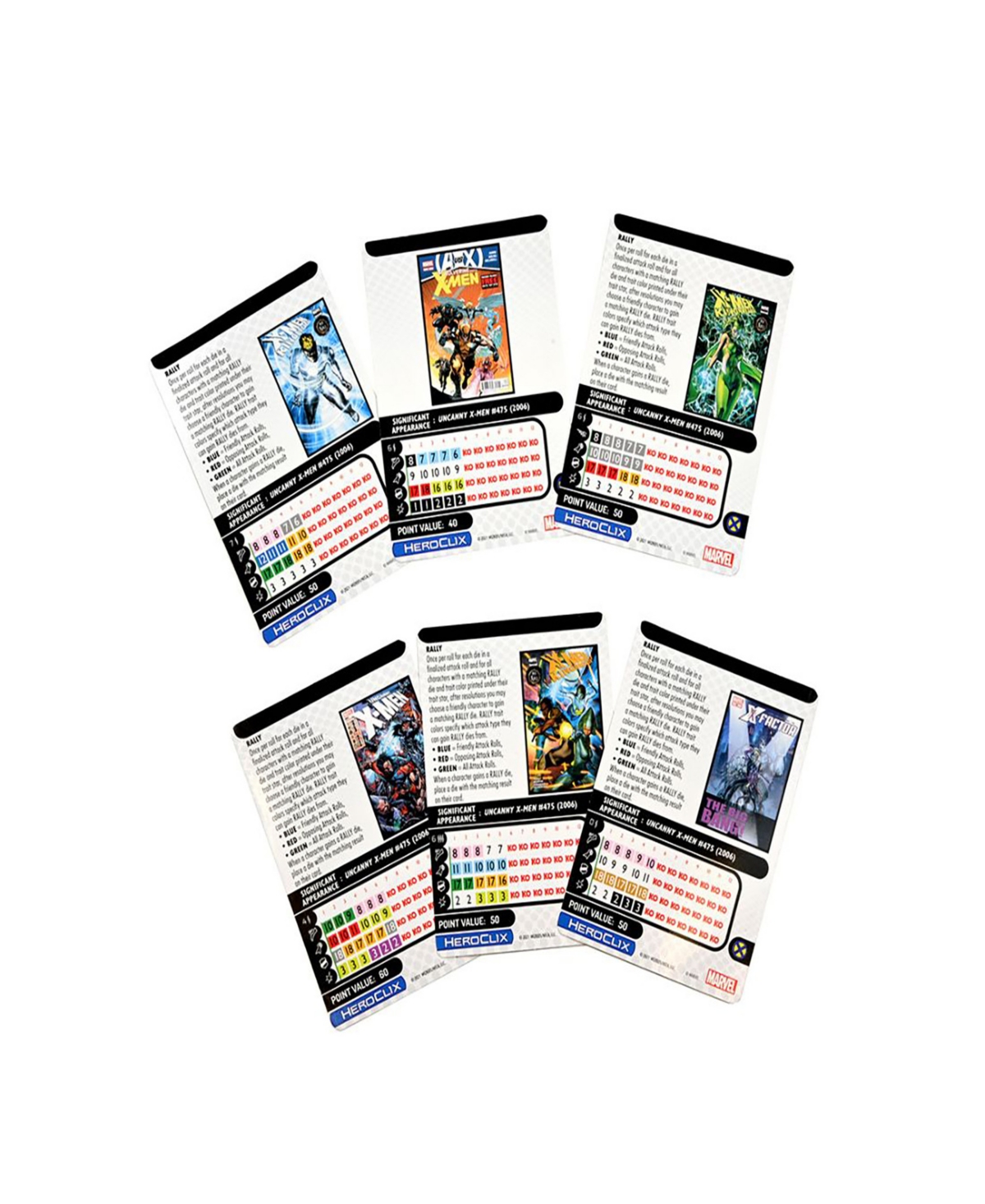 Shop Wizkids Games Marvel Heroclix X-men Rise And Fall Fast Forces 12 Piece Set In Multi