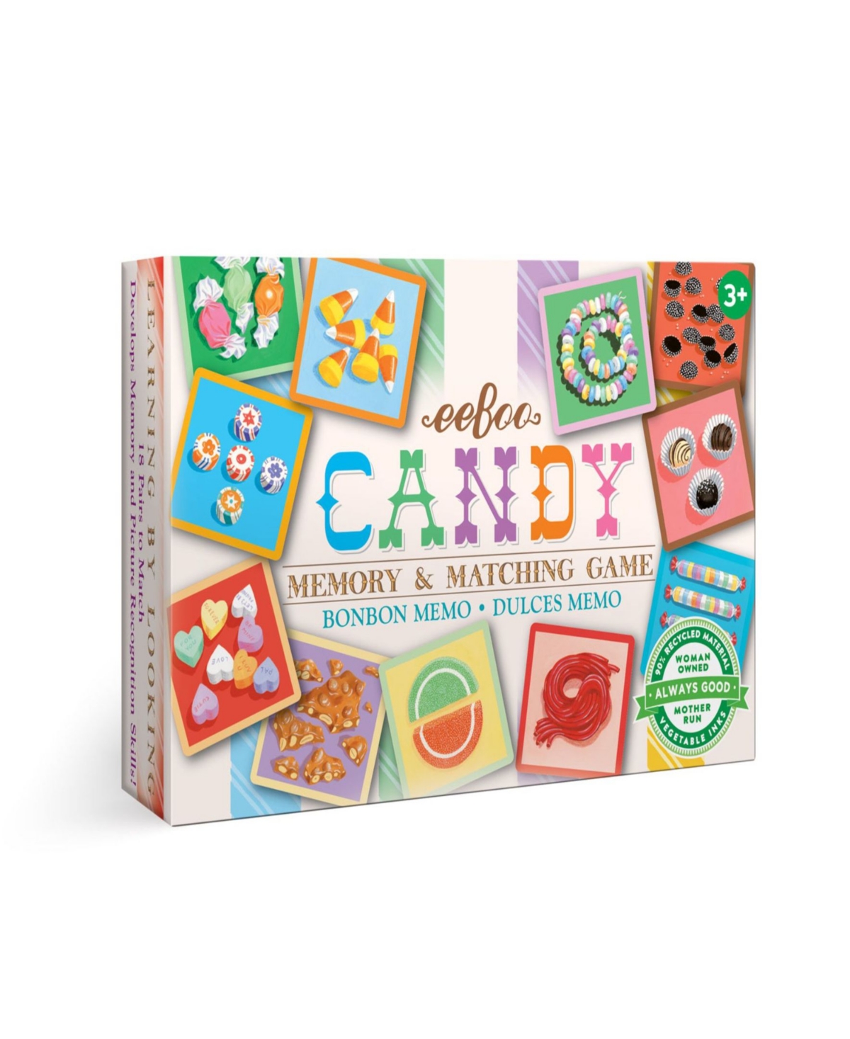Eeboo Kids' Candy Memory And Matching Little 36 Piece Game In Multi