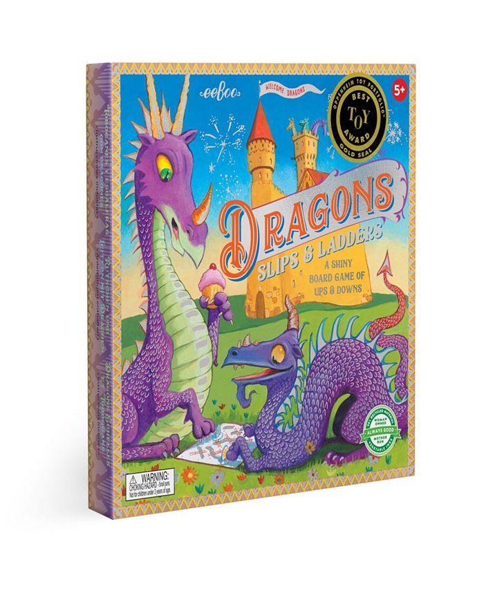 Eeboo Dragons Slips Ladders Board Game - Macy's