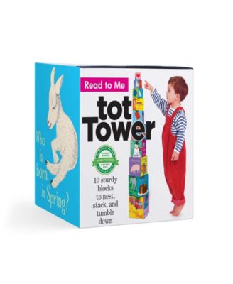 Eeboo Read-To-Me Tot Tower Blocks Tower - Macy's