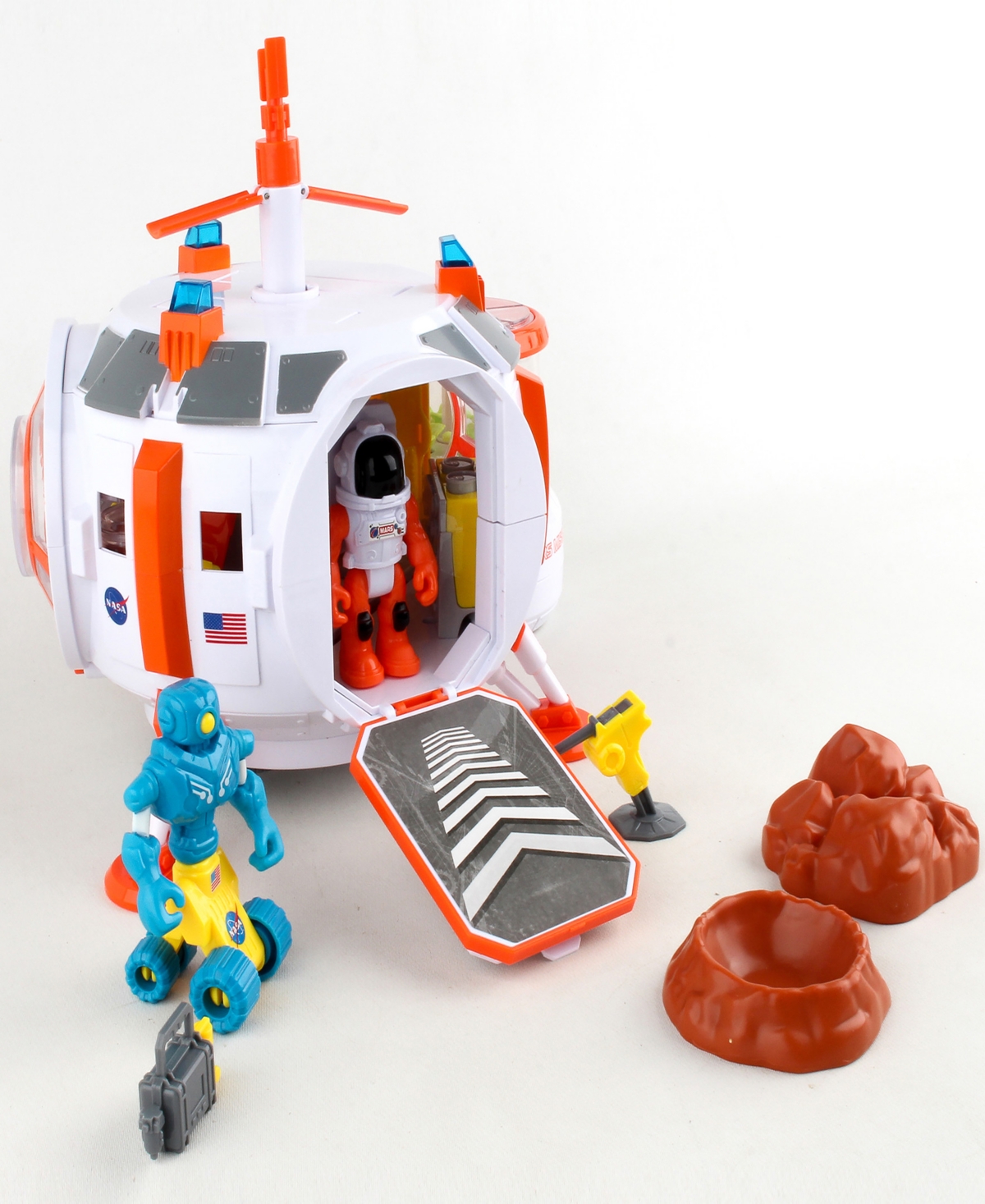 Space Adventure Series Nasa Mars Mission Mars Station Playset With Lights Astronaut Daron Worldwide 4 Piece Set In Multi