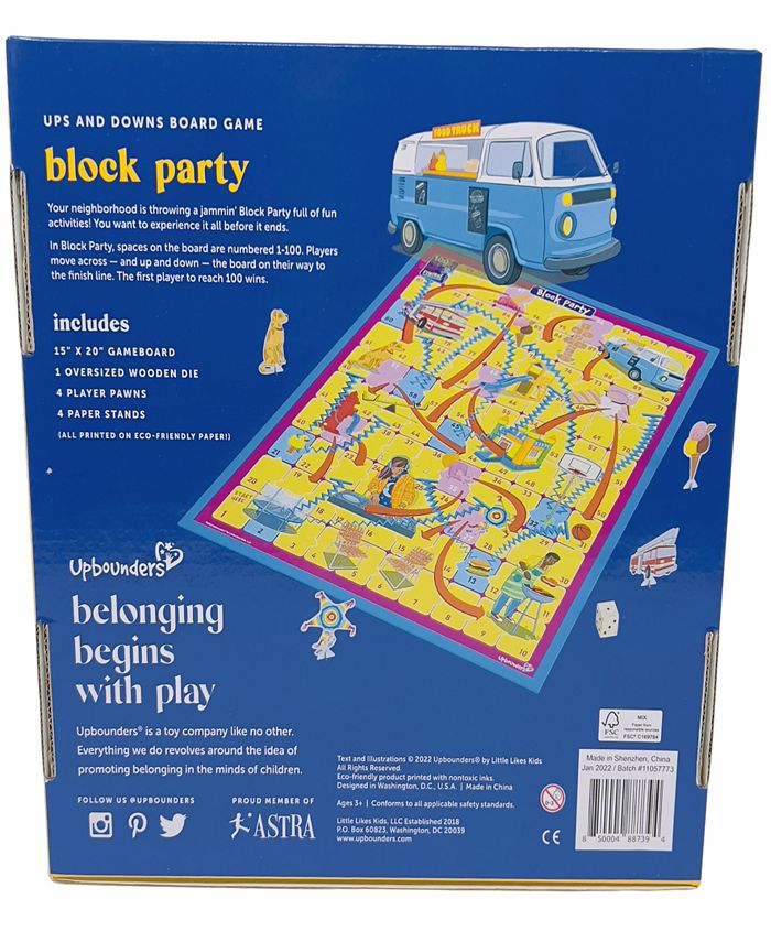 Upbounders Block Party Board Game for Kids Classic Ups and Downs Multicultural Macy's