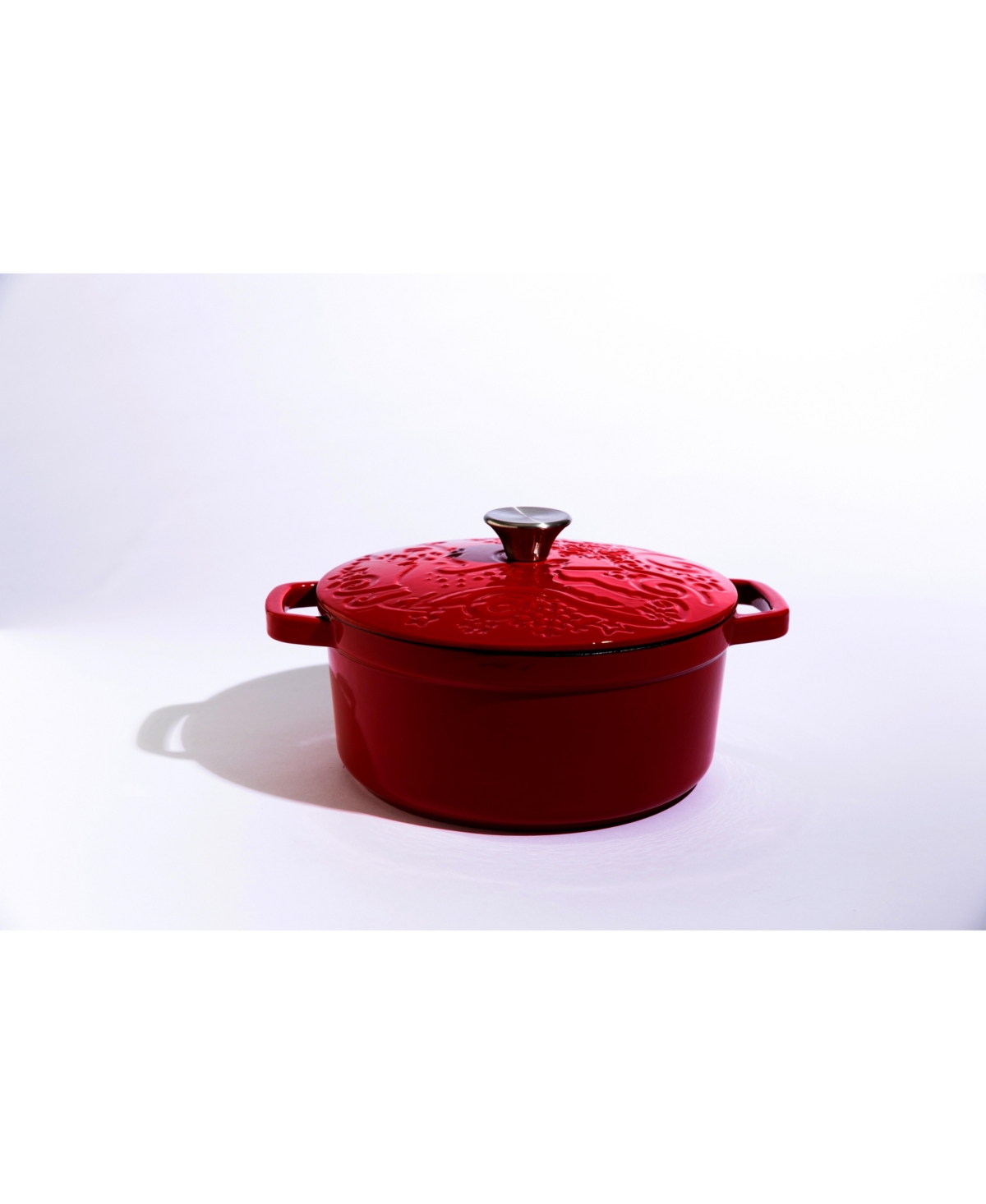 Sedona Cast Iron Reindeer Enamel 4 Quart Dutch Oven In Red ModeSens