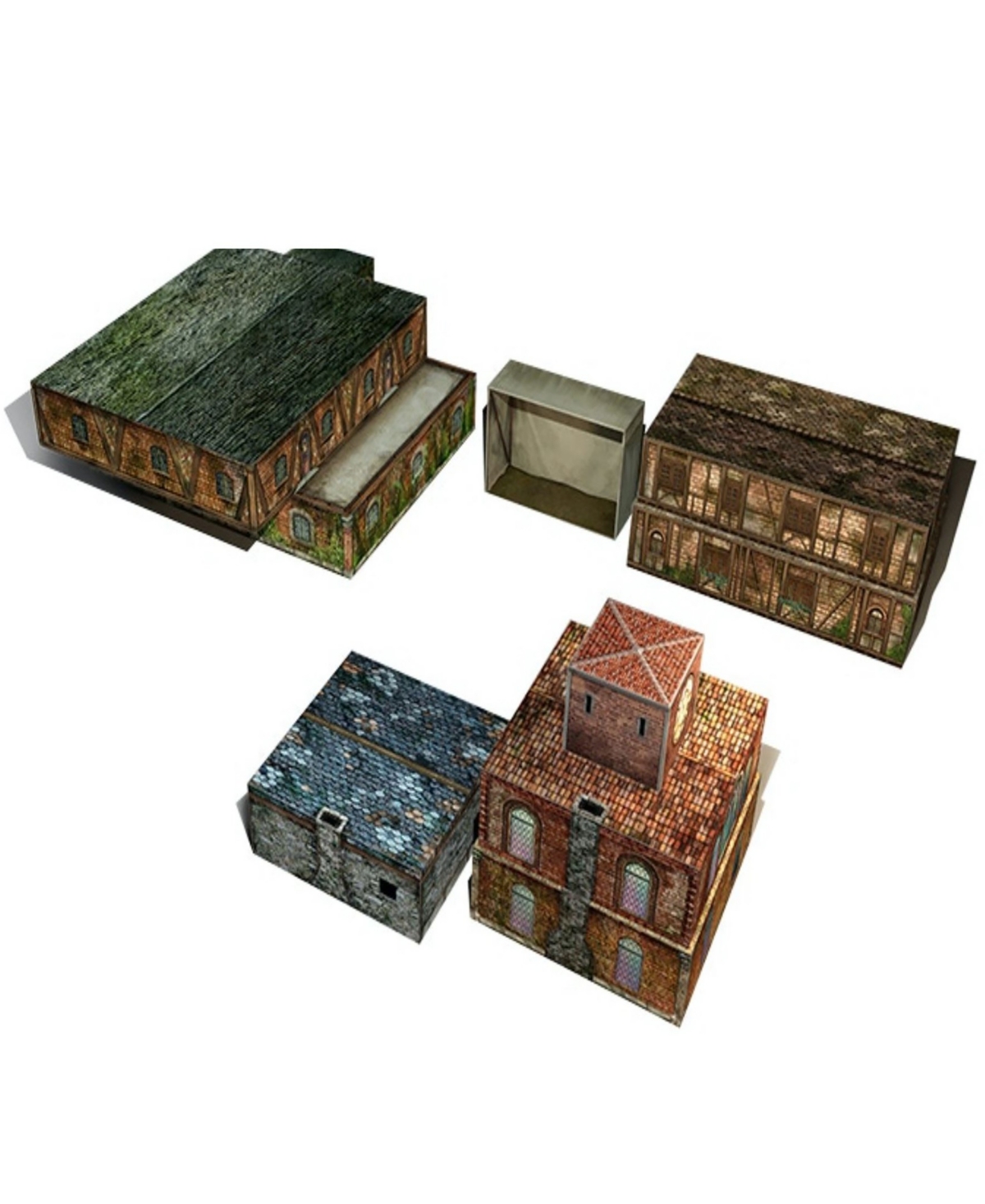 Gale Force Nine Tenfold Dungeon The Town Modular Roleplaying Terrain Set 5e Role Playing Game Adventure In Multi