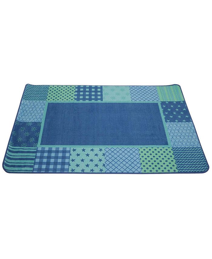 Carpets For Kids Pattern Blocks Carpet Blue 6' x 9' Macy's