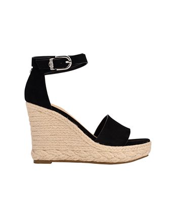 GUESS Women's Hidy Fashion Espadrille Wedge Sandals - Macy's