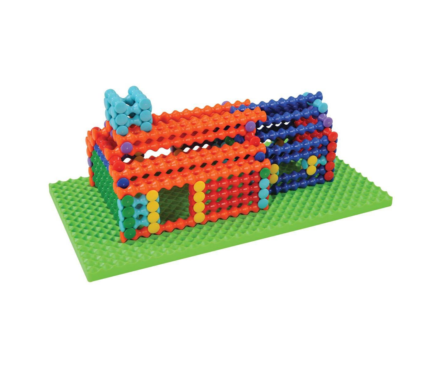 Детский конструктор Popular Playthings Playstix Deluxe 211-Piece Building Set, Ages 4+ — фото 1