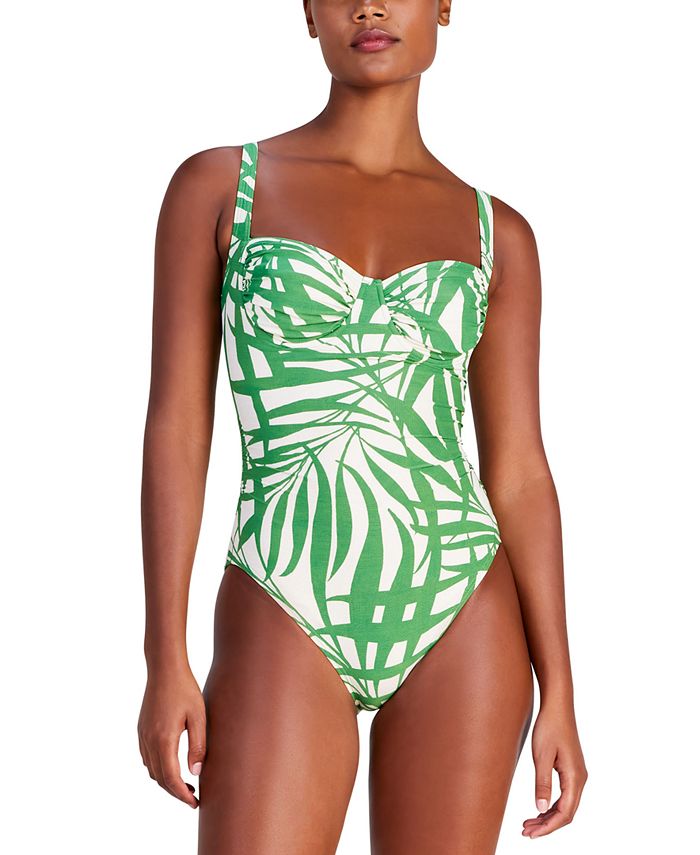 kate spade new york Women's Shirred-Cup Underwire One-Piece Swimsuit &  Reviews - Swimsuits & Cover-Ups - Women - Macy's