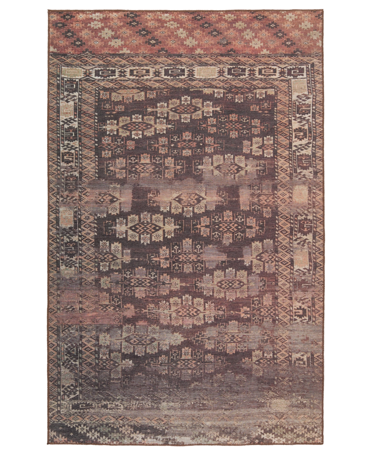 Kate Lester Harman HBL09 7'6in x 10' Area Rug - Brown