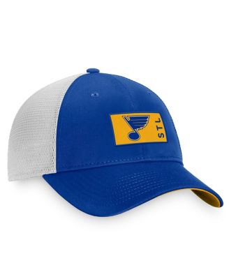 Men's Blue, White St. Louis Blues Authentic Pro Rink Trucker Snapback Hat