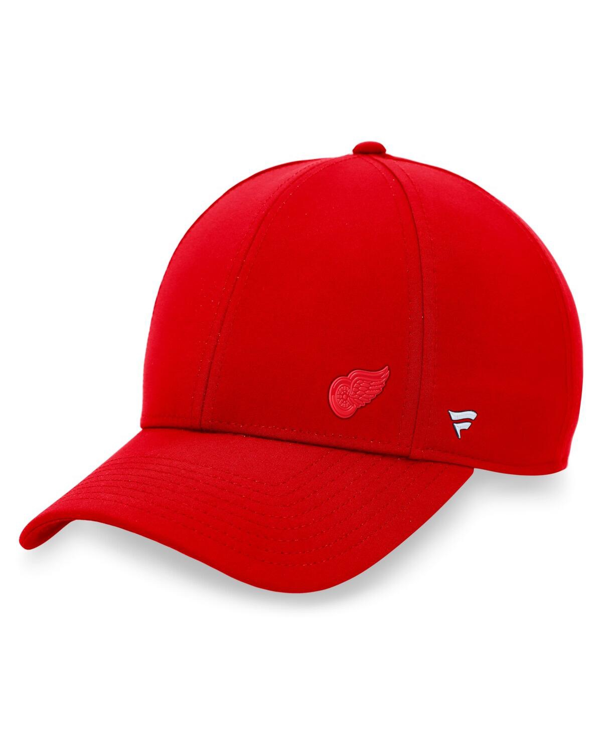 Shop Fanatics Women's  Red Detroit Red Wings Authentic Pro Road Structured Adjustable Hat