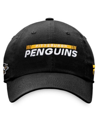 Men's Black Pittsburgh Penguins Authentic Pro Rink Adjustable Hat