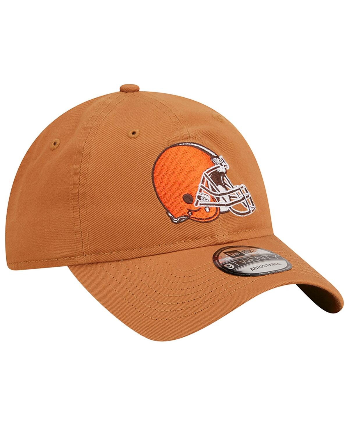 Shop New Era Men's  Brown Cleveland Browns Core Classic 2.0 9twenty Adjustable Hat